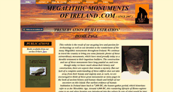 Desktop Screenshot of megalithicmonumentsofireland.com
