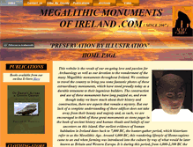 Tablet Screenshot of megalithicmonumentsofireland.com